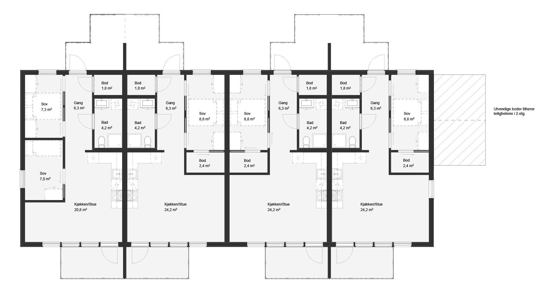 Etasjeplan 2. etg